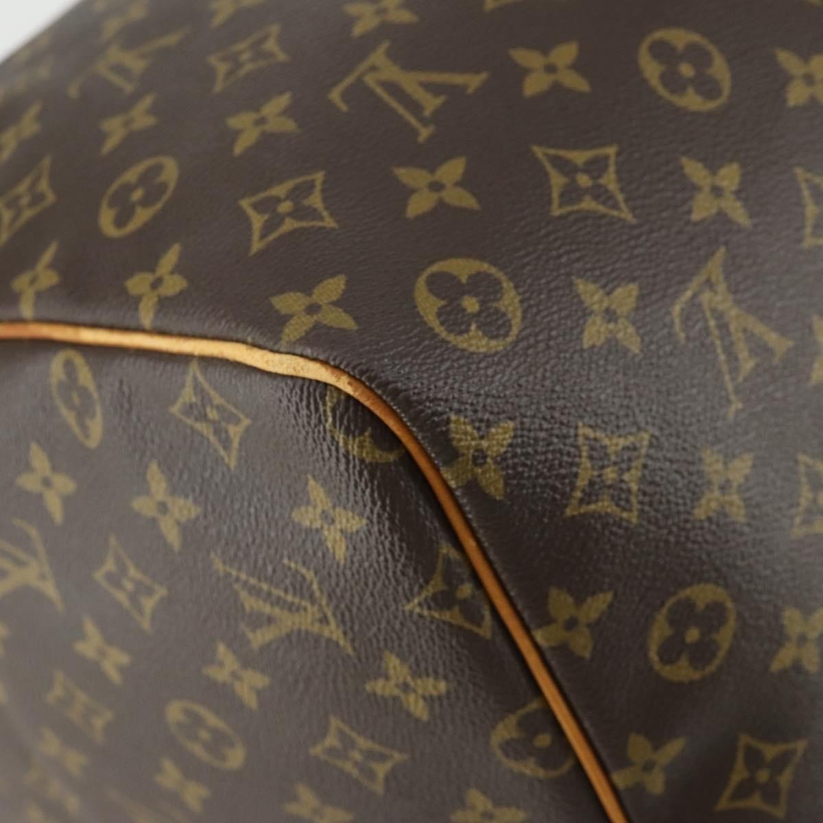 Louis Vuitton Keepall Bag Monogram Canvas Brown Canvas Travel Bag Bag (Pre-Owned)