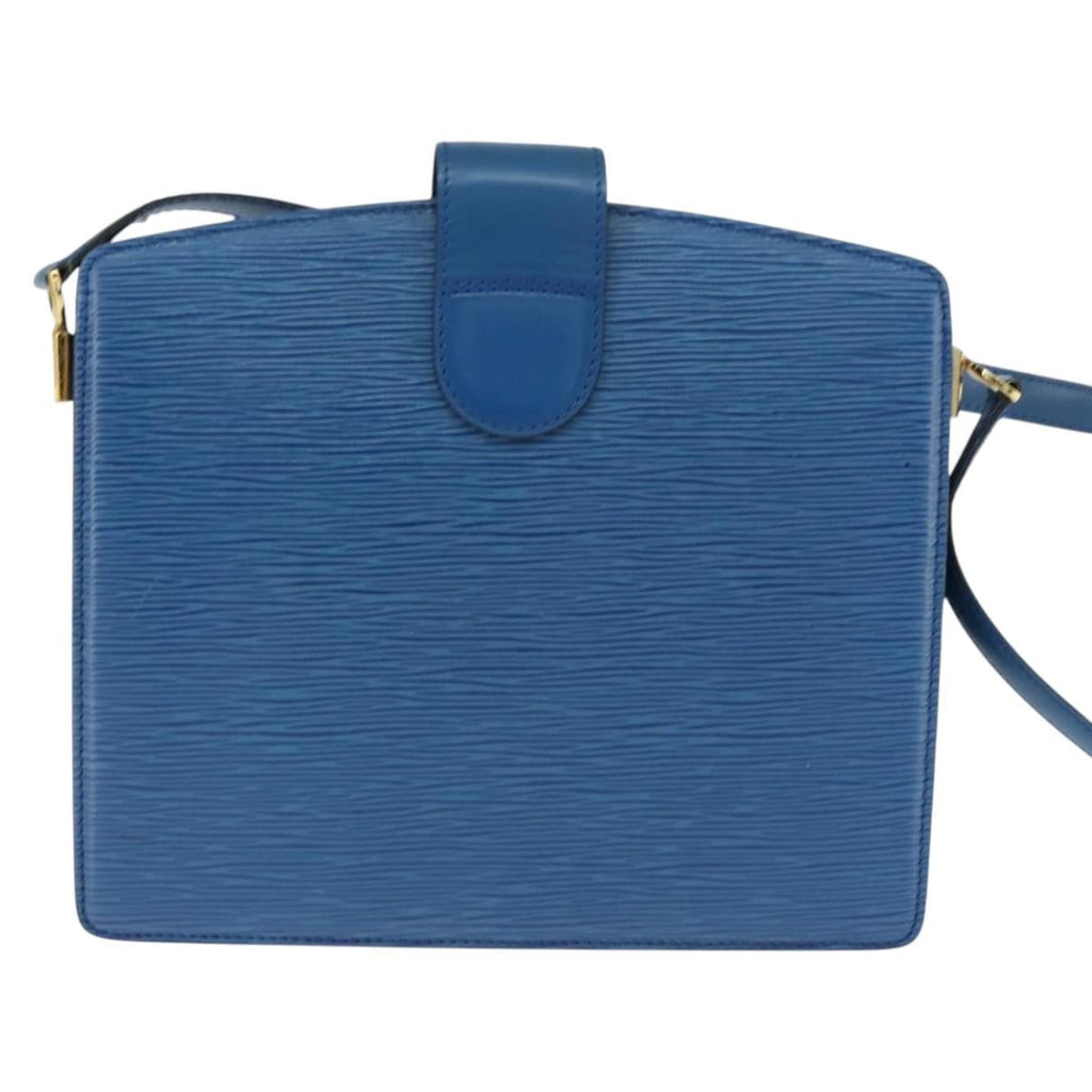 Louis Vuitton Capucines Shoulder Bag Epi Leather Blue Leather Shoulder Bag Bag (Pre-Owned)