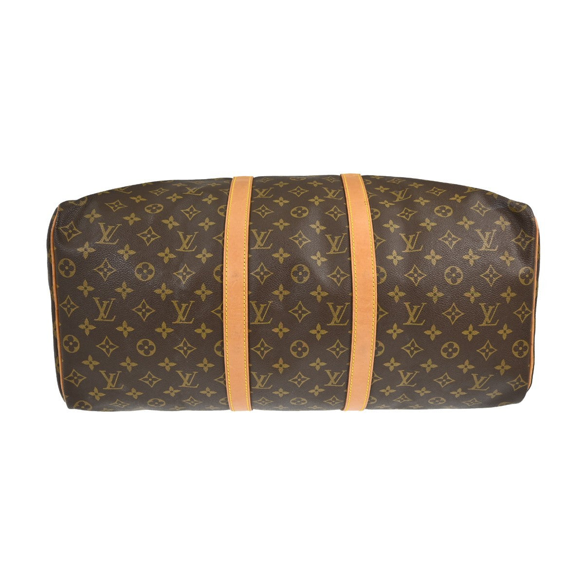 Louis Vuitton Keepall Bag Monogram Canvas Brown Canvas Travel Bag Bag (Pre-Owned)