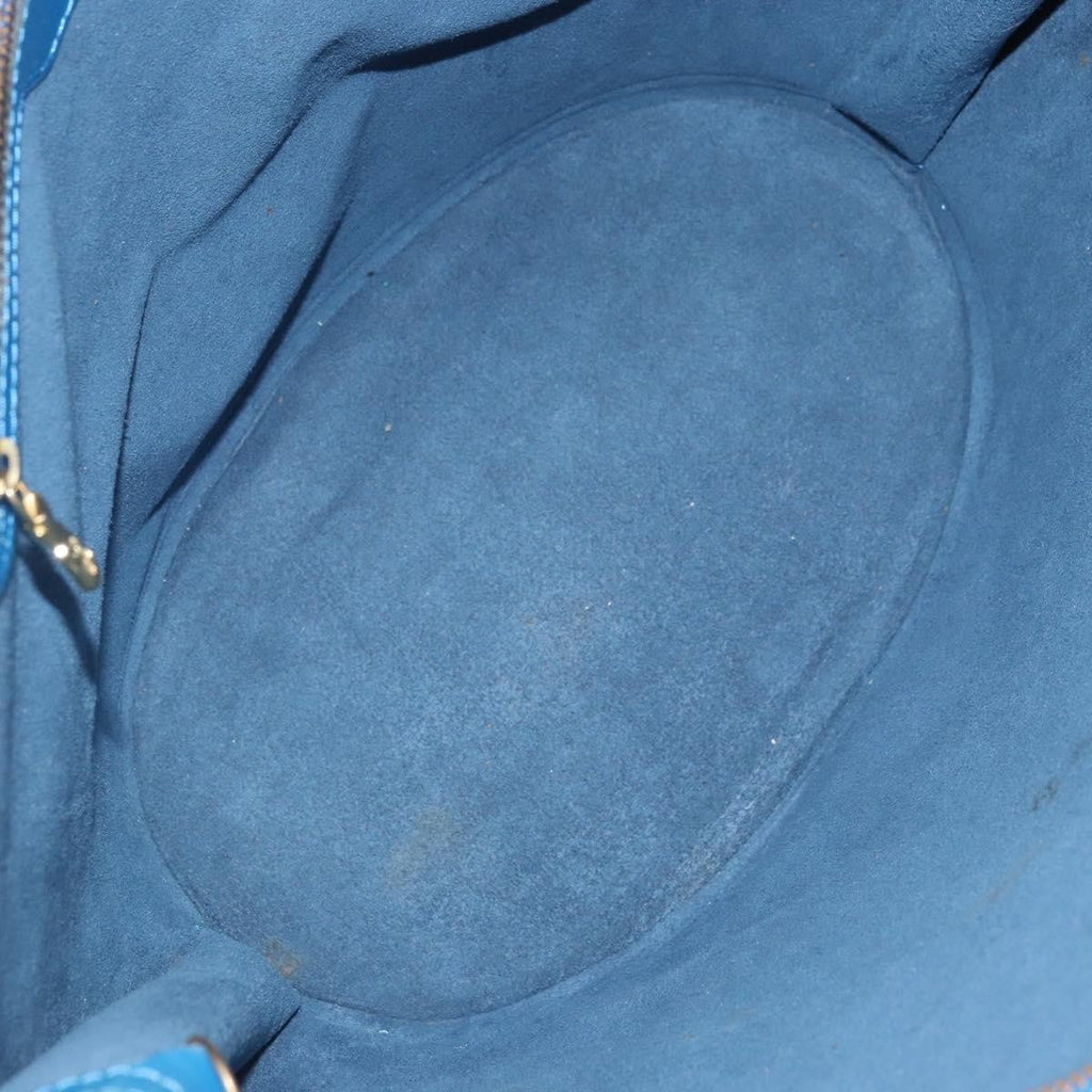Louis Vuitton Saint Jacques Handbag Epi Leather Blue Leather Shoulder Bag Bag (Pre-Owned)