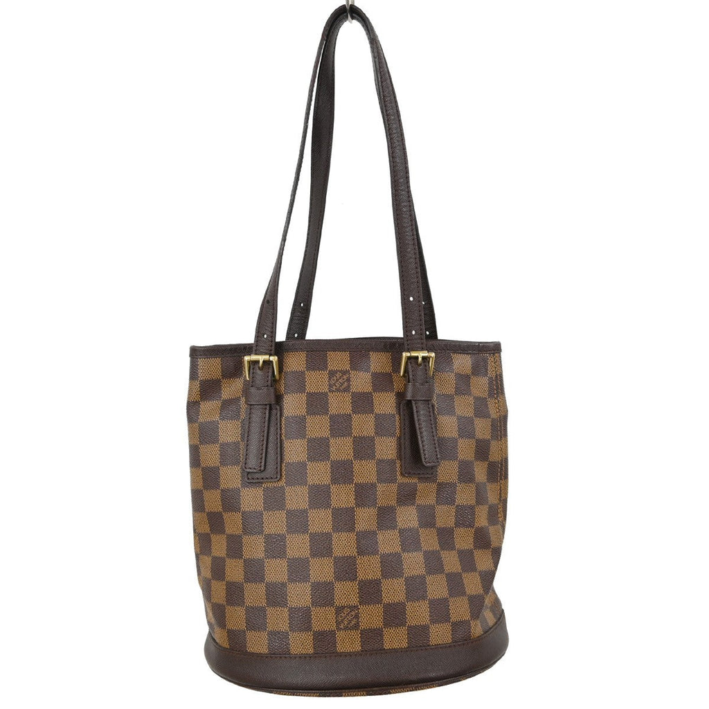 Louis Vuitton Marais Bucket Bag Damier Brown Canvas Tote Bag Bag (Pre-Owned)