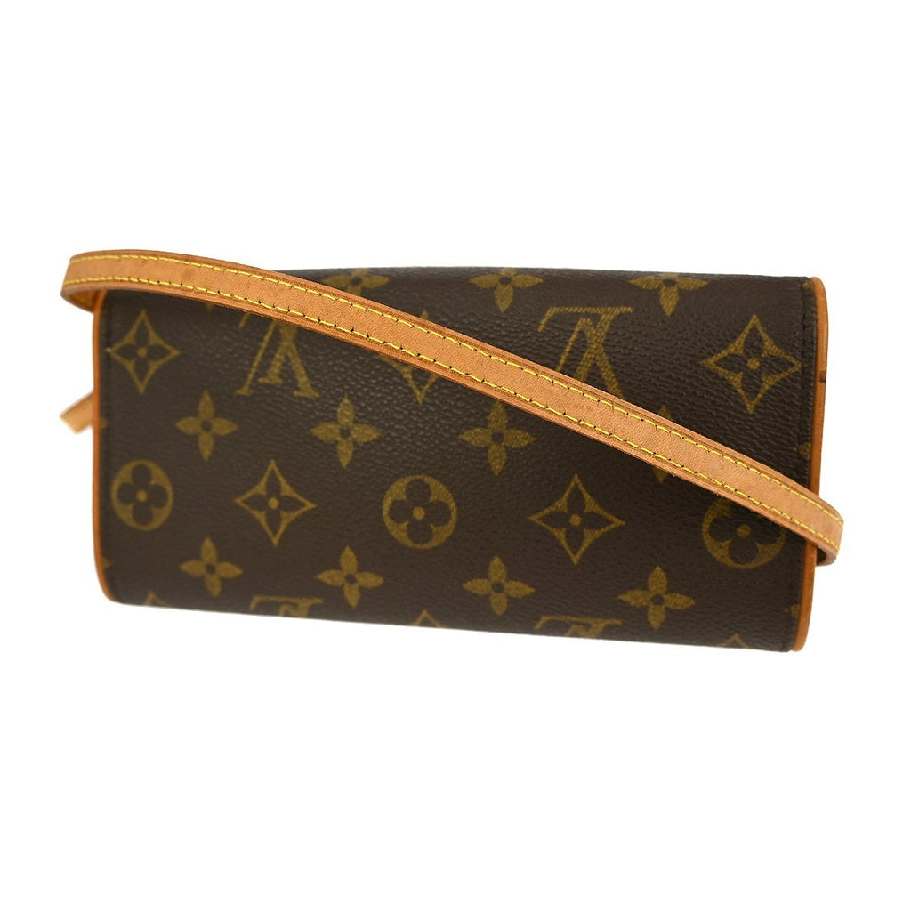 Louis Vuitton Twin Handbag Monogram Canvas Brown Canvas Clutche & Pouche Bag (Pre-Owned)