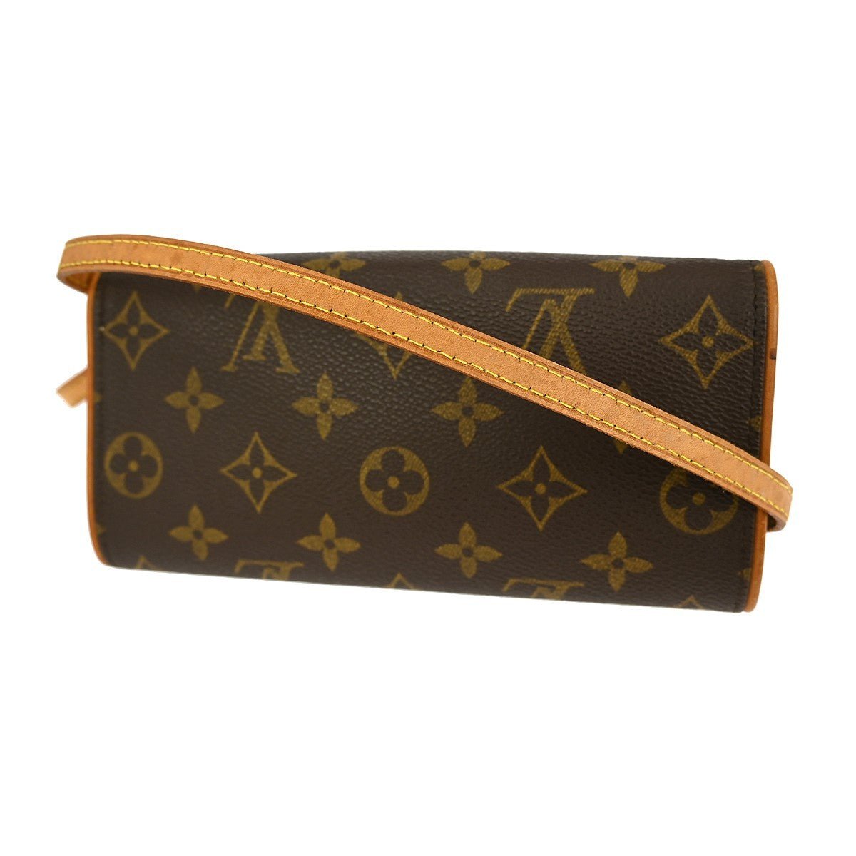 Louis Vuitton Twin Handbag Monogram Canvas Brown Canvas Clutche & Pouche Bag (Pre-Owned)