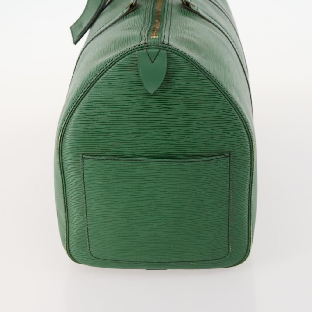 Louis Vuitton Keepall Bag Epi Leather Green Leather Travel Bag Bag (Pre-Owned)