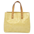 Louis Vuitton Reade Handbag Monogram Vernis Ecru Patent_Leather Bag (Pre-Owned)