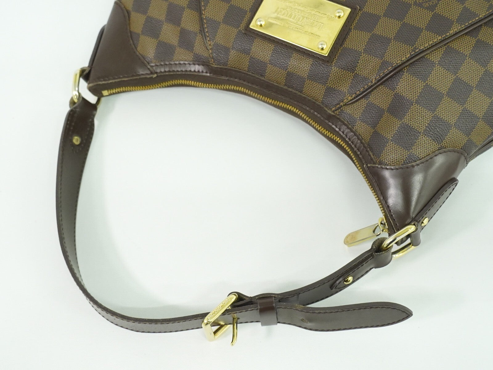 Louis Vuitton Thames Handbag Damier Brown Canvas Bag (Pre-Owned)