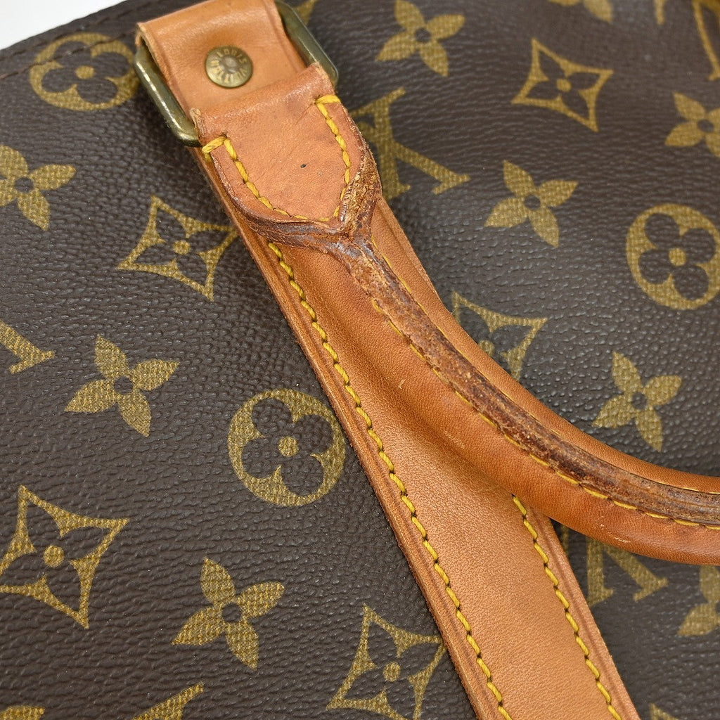 Louis Vuitton Keepall Bag Monogram Canvas Brown Canvas Travel Bag Bag (Pre-Owned)