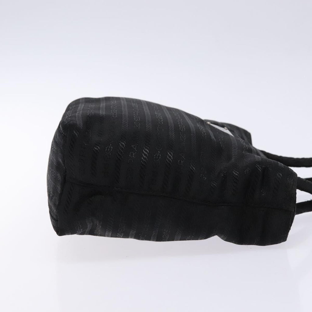Prada Vintage Zip Handbag Tessuto Black Nylon Handbag (Pre-Owned)