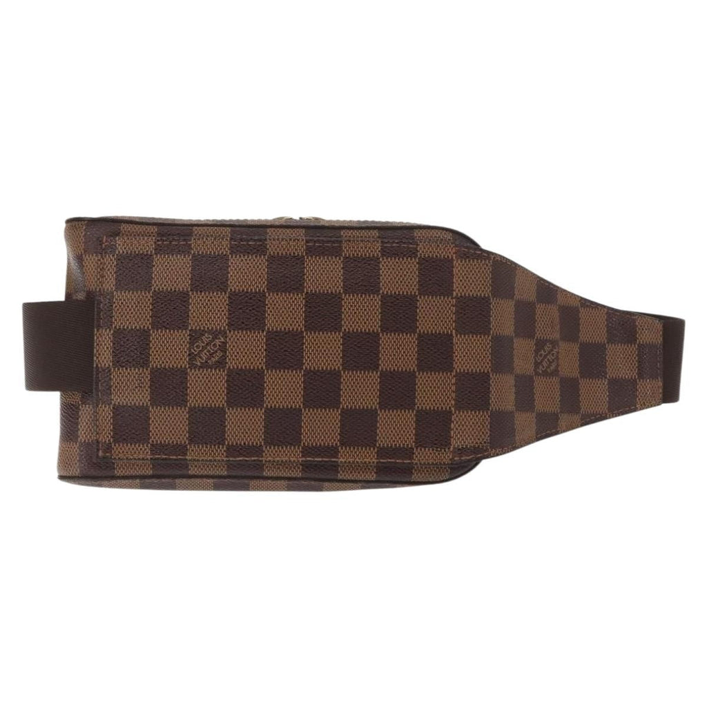 Louis Vuitton Geronimos Waist Bag Damier Brown Canvas Shoulder Bag Bag (Pre-Owned)