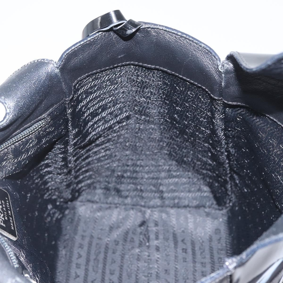 Prada Vintage Handbag Patent Leather Black Patent_Leather Handbag (Pre-Owned)