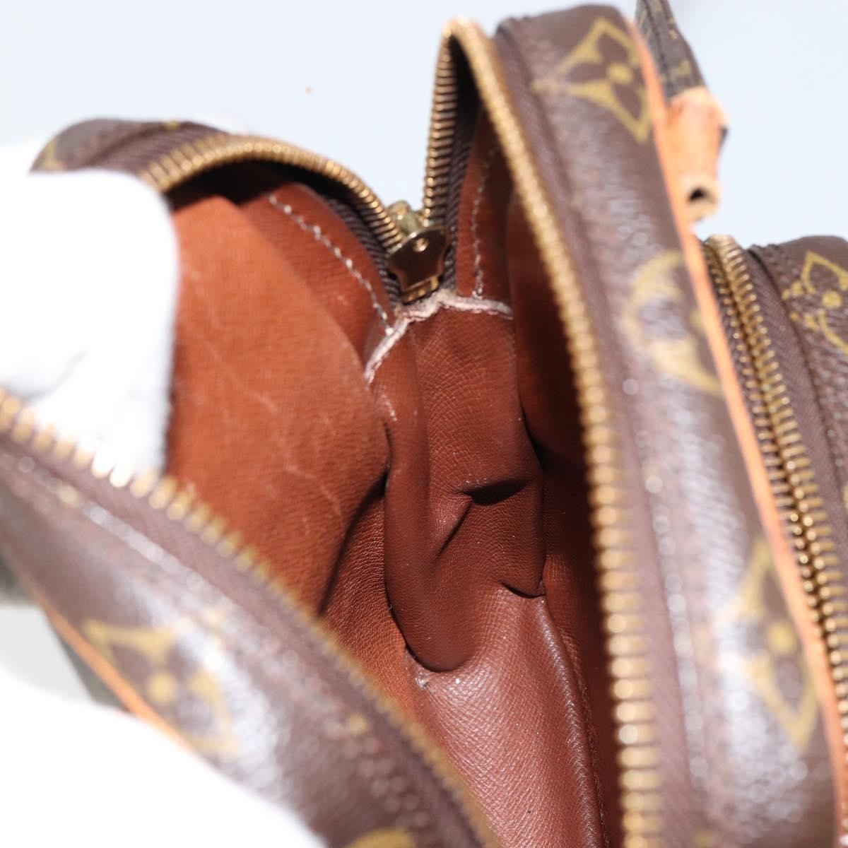 Louis Vuitton Amazone Bag Monogram Canvas Brown Canvas Shoulder Bag Bag (Pre-Owned)