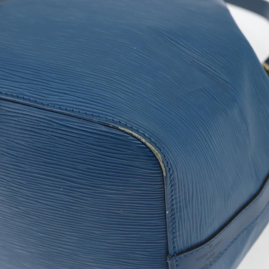 Louis Vuitton Petit Noe Handbag Epi Leather Blue Leather Shoulder Bag Bag (Pre-Owned)