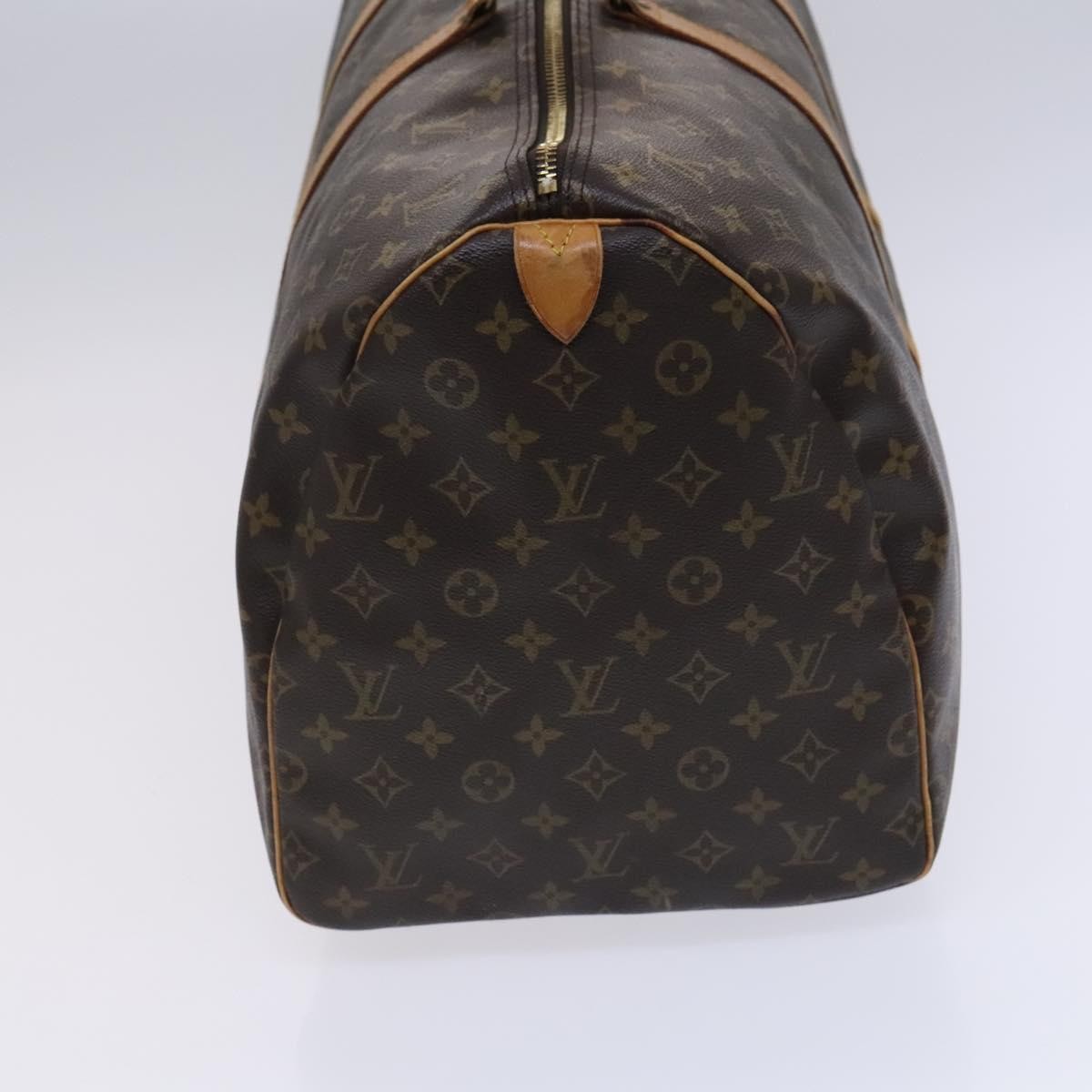 Louis Vuitton Keepall Bag Monogram Canvas Brown Canvas Travel Bag Bag (Pre-Owned)