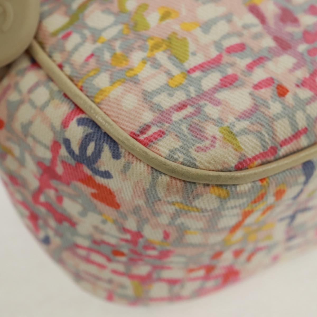 Chanel Vintage Clover Camera Bag Printed Canvas Multicolour Canvas Shoulder Bag Bag (Pre-Owned)