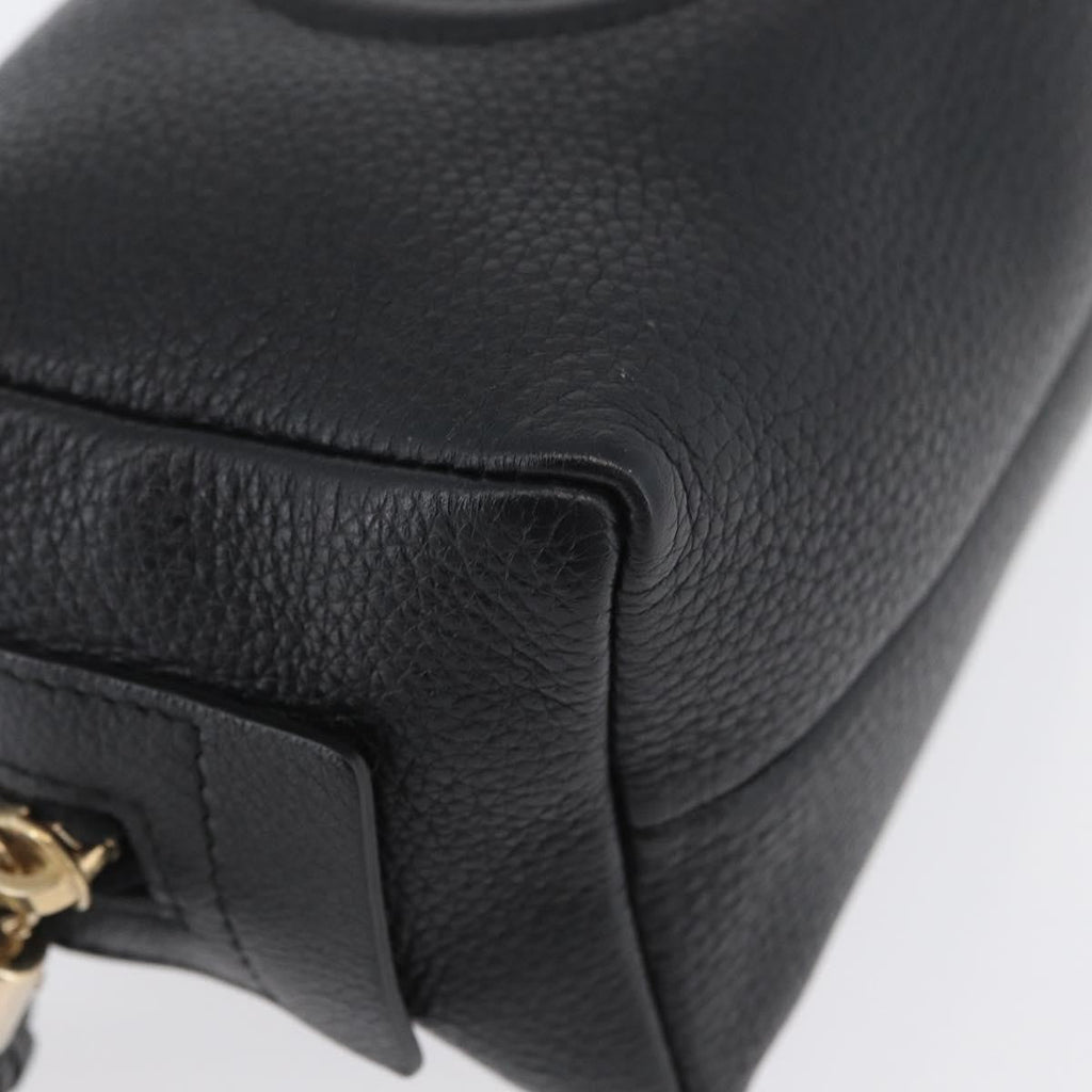 Gucci Soho Toiletry Pouch Leather Black Leather Clutche & Pouche Bag (Pre-Owned)