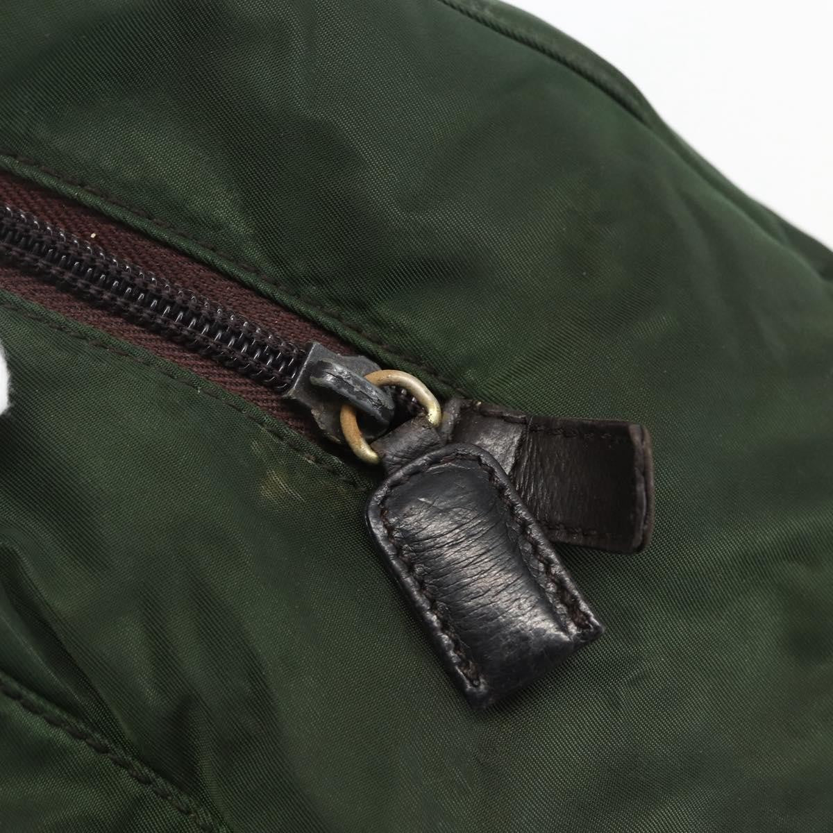 Prada Re-Edition 1995 Chain Tote Quilted Re-Nylon Khaki Nylon Shoulder Bag Bag (Pre-Owned)