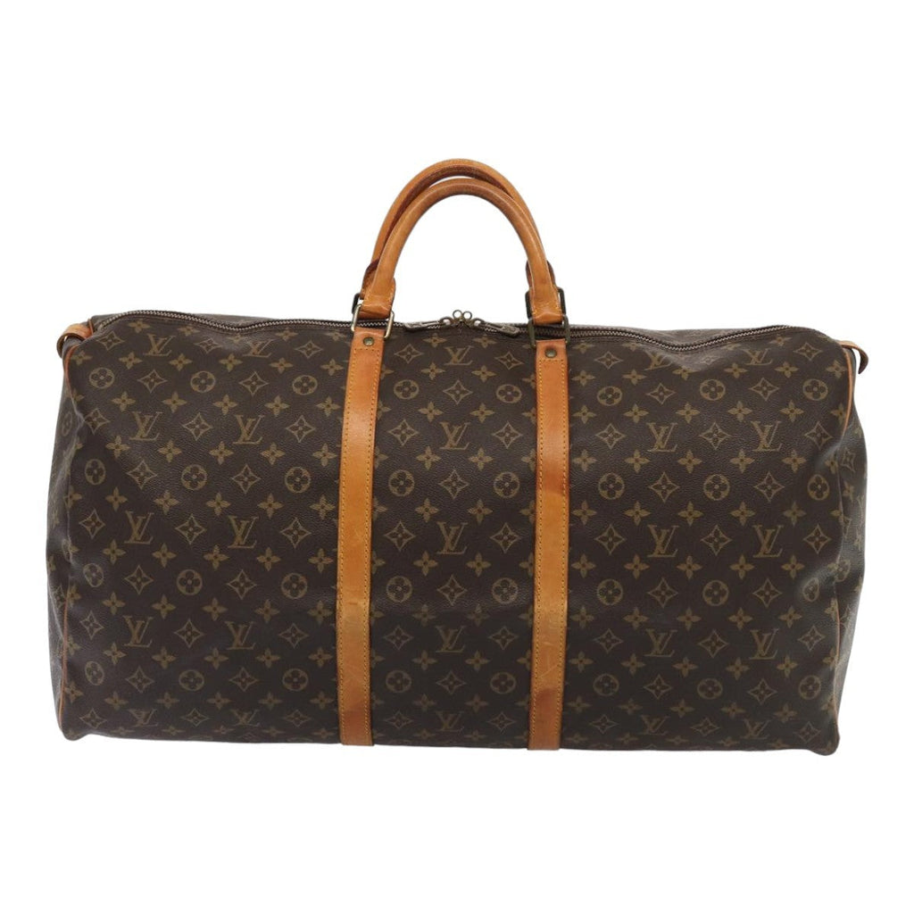 Louis Vuitton Keepall Bag Monogram Canvas Brown Canvas Travel Bag Bag (Pre-Owned)