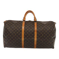 Louis Vuitton Keepall Bag Monogram Canvas Brown Canvas Travel Bag Bag (Pre-Owned)