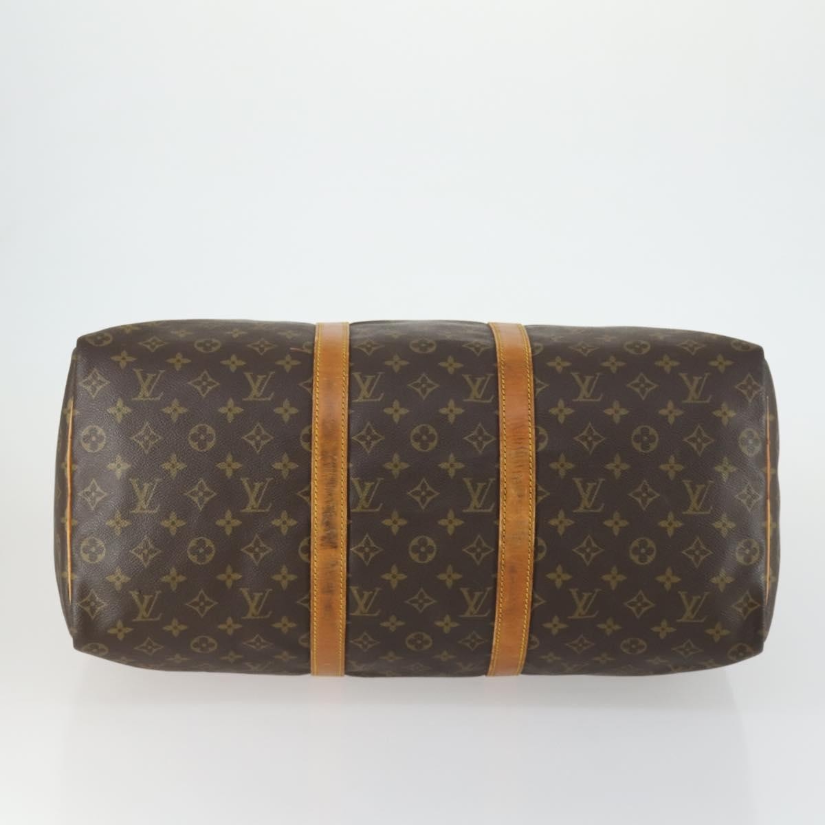 Louis Vuitton Keepall Bag Monogram Canvas Brown Canvas Travel Bag Bag (Pre-Owned)