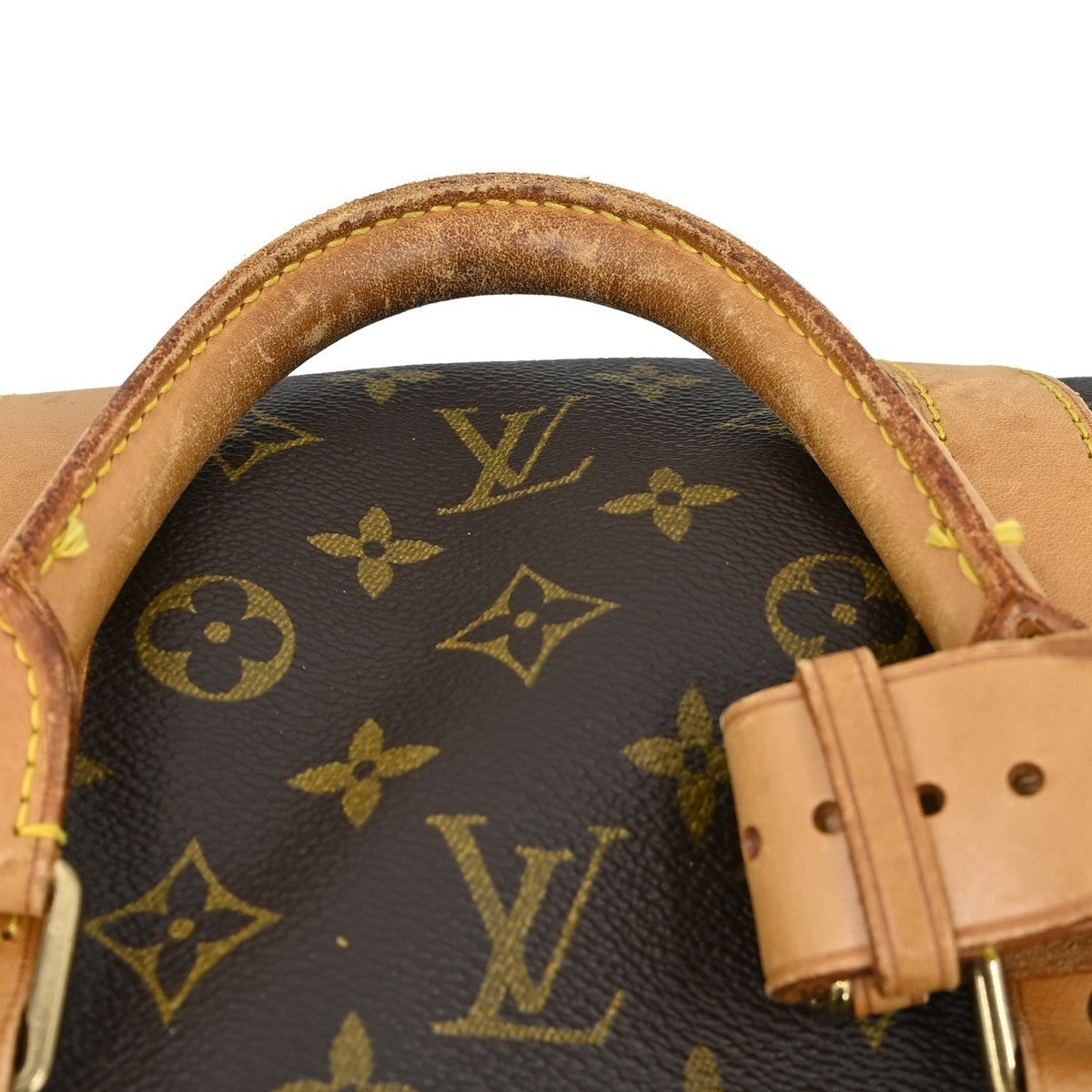 Louis Vuitton Keepall Bag Monogram Canvas Brown Canvas Travel Bag Bag (Pre-Owned)