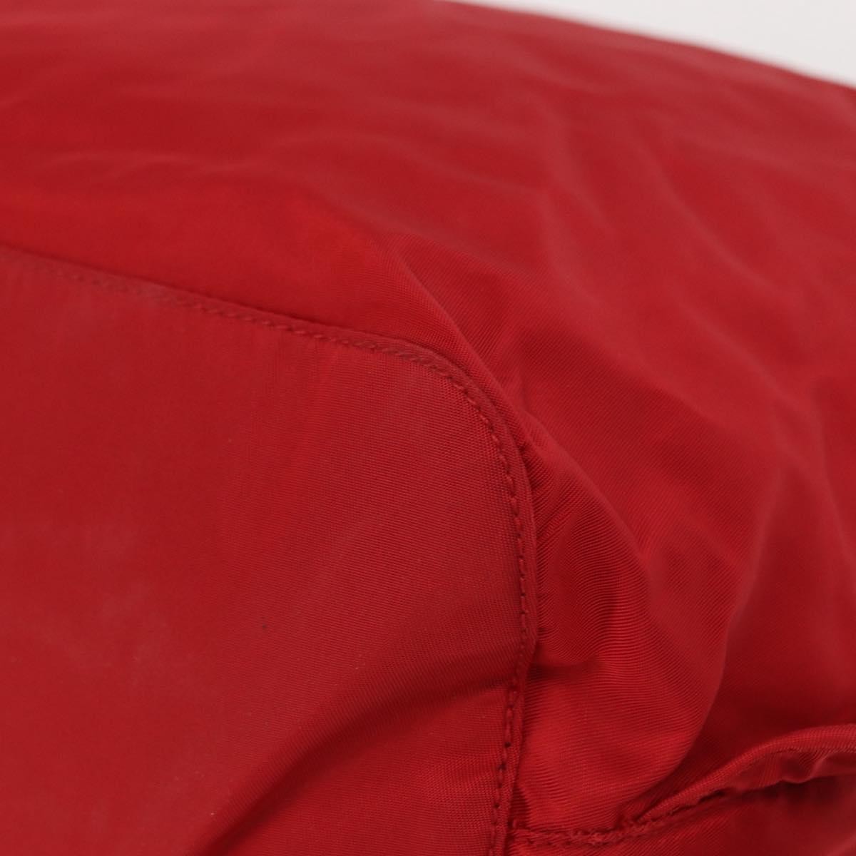 Prada Double Front Pocket Backpack Tessuto Red Nylon Backpack Bag (Pre-Owned)
