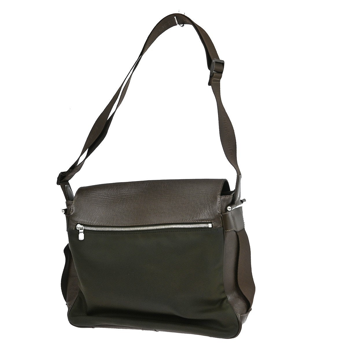 Louis Vuitton Viktor Messenger Bag Taiga Leather Brown Leather Shoulder Bag Bag (Pre-Owned)