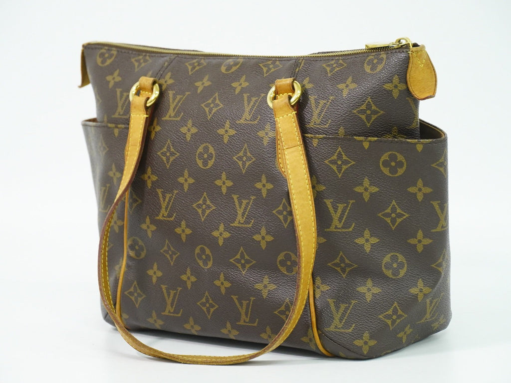 Louis Vuitton Totally Handbag Monogram Canvas Brown Canvas Tote Bag Bag (Pre-Owned)