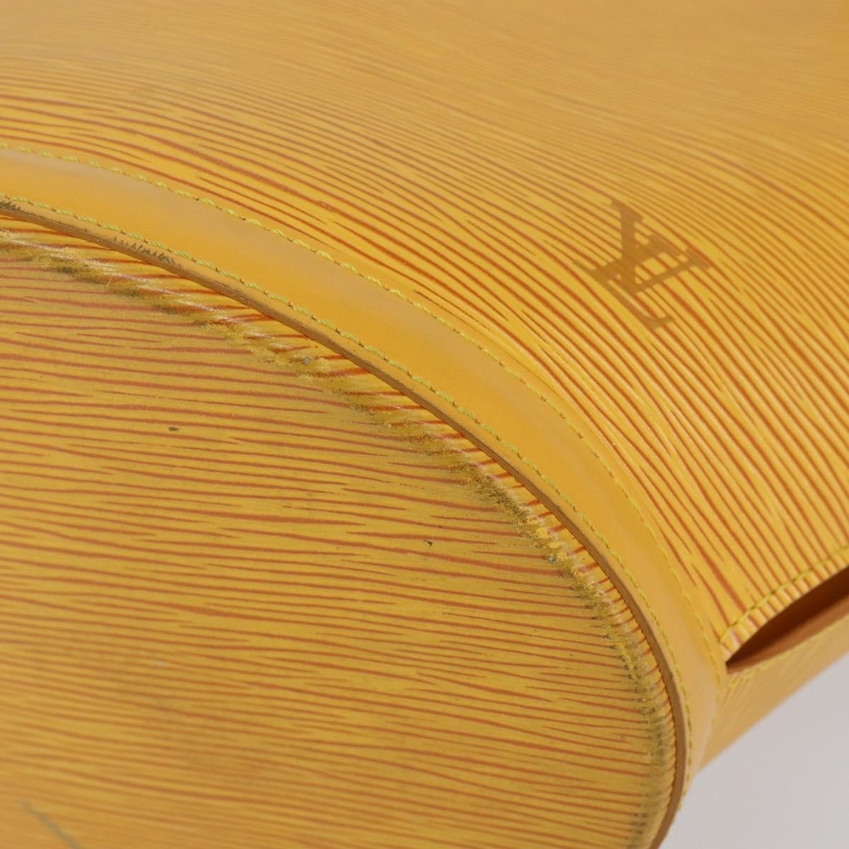 Louis Vuitton Saint Jacques Handbag Epi Leather Yellow Leather Shoulder Bag Bag (Pre-Owned)