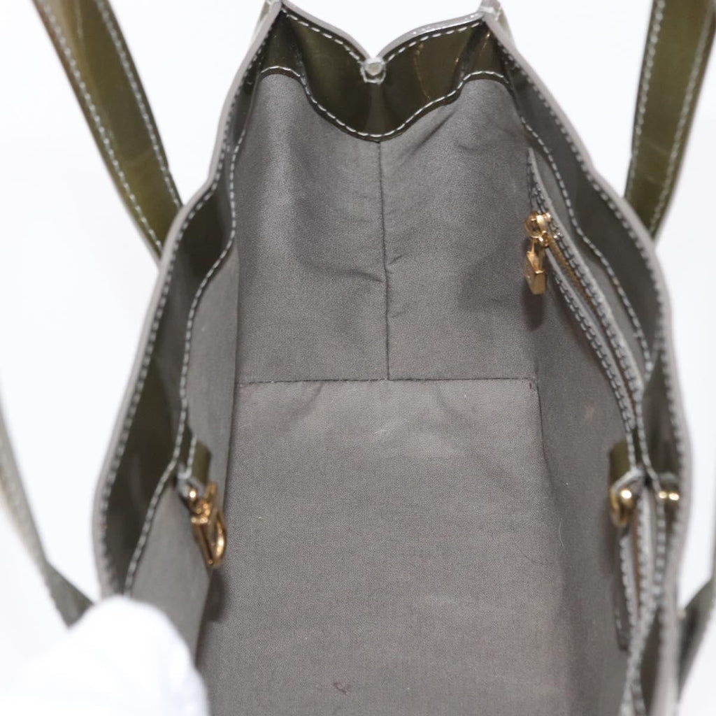 Louis Vuitton Wilshire Handbag Monogram Vernis Gray Patent_Leather Tote Bag Bag (Pre-Owned)
