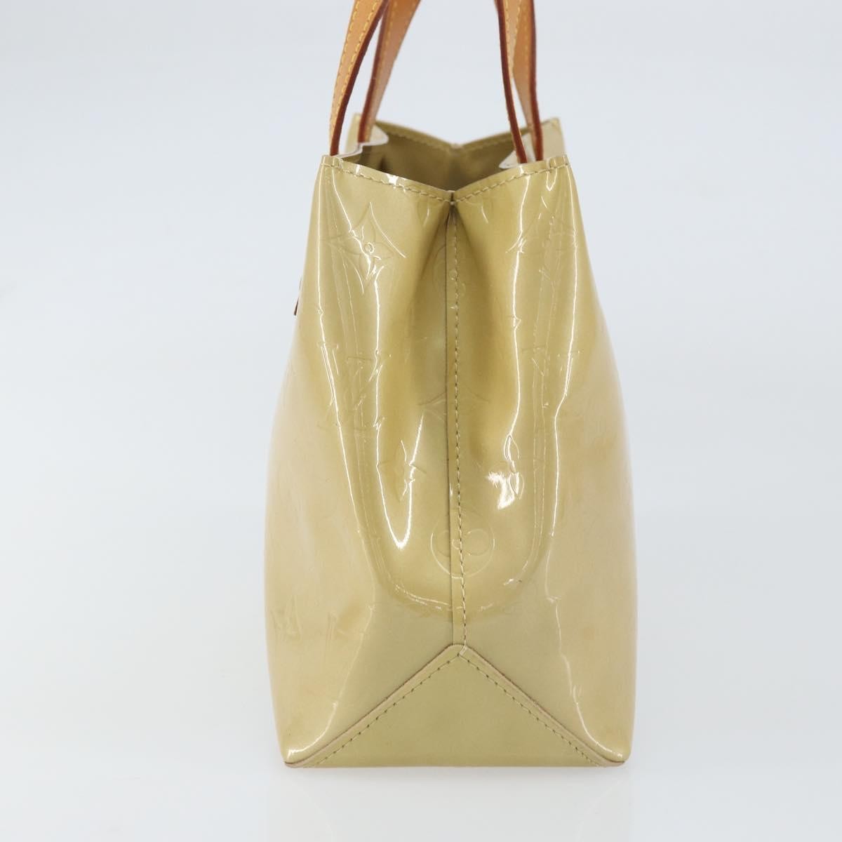 Louis Vuitton Reade Handbag Monogram Vernis Beige Patent_Leather Handbag (Pre-Owned)