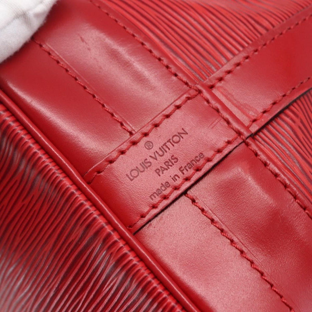Louis Vuitton Noe Handbag Epi Leather Red Leather Bag (Pre-Owned)