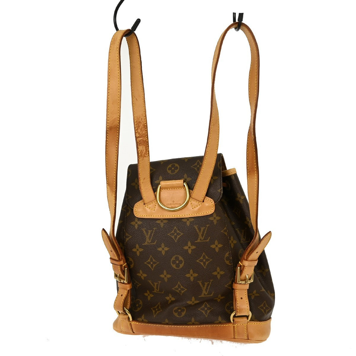 Louis Vuitton Vintage Montsouris Backpack Monogram Canvas Brown Canvas Backpack Bag (Pre-Owned)