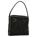 Prada Vintage Shoulder Bag Nylon And Leather Black Nylon Shoulder Bag Bag (Pre-Owned)