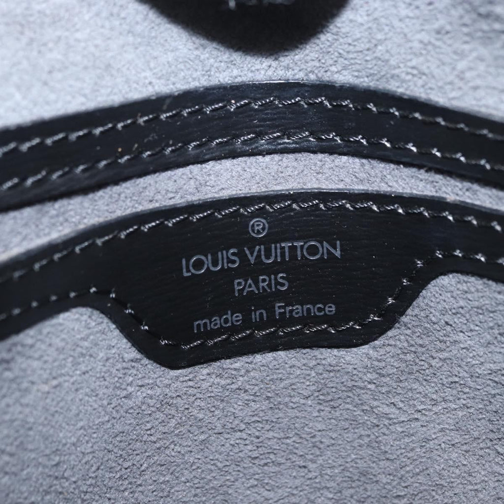 Louis Vuitton Saint Jacques Handbag Epi Leather Black Leather Handbag (Pre-Owned)