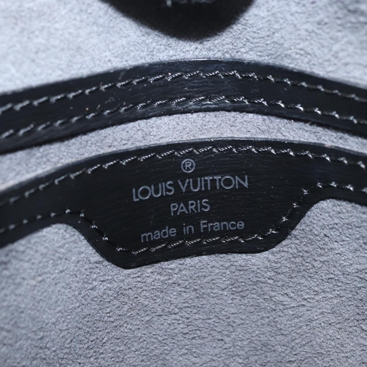 Louis Vuitton Saint Jacques Handbag Epi Leather Black Leather Handbag (Pre-Owned)