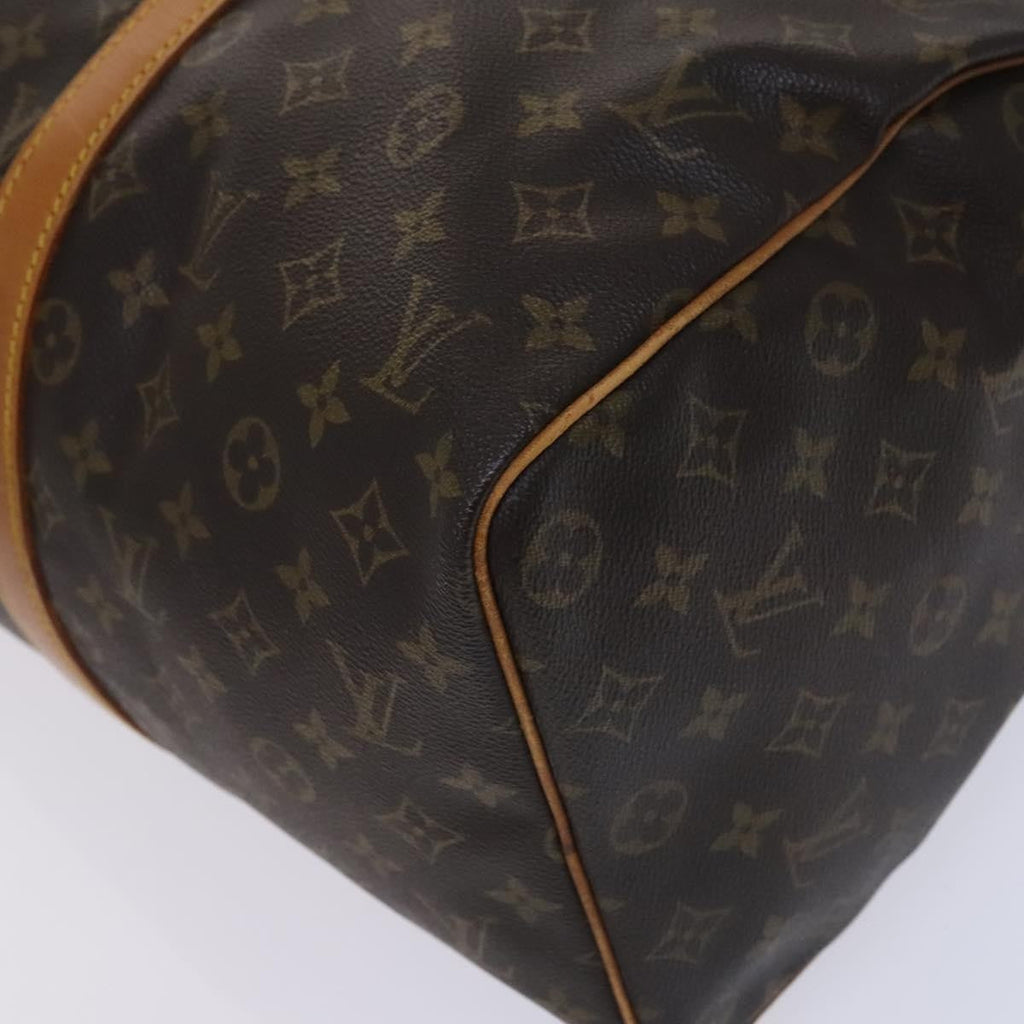 Louis Vuitton Keepall Bag Monogram Canvas Brown Canvas Travel Bag Bag (Pre-Owned)