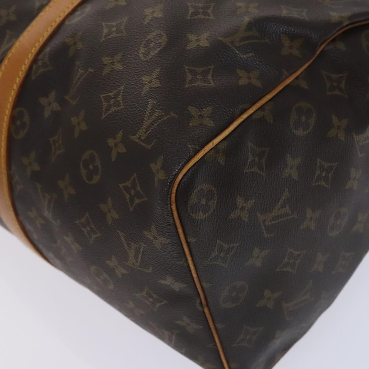 Louis Vuitton Keepall Bag Monogram Canvas Brown Canvas Travel Bag Bag (Pre-Owned)