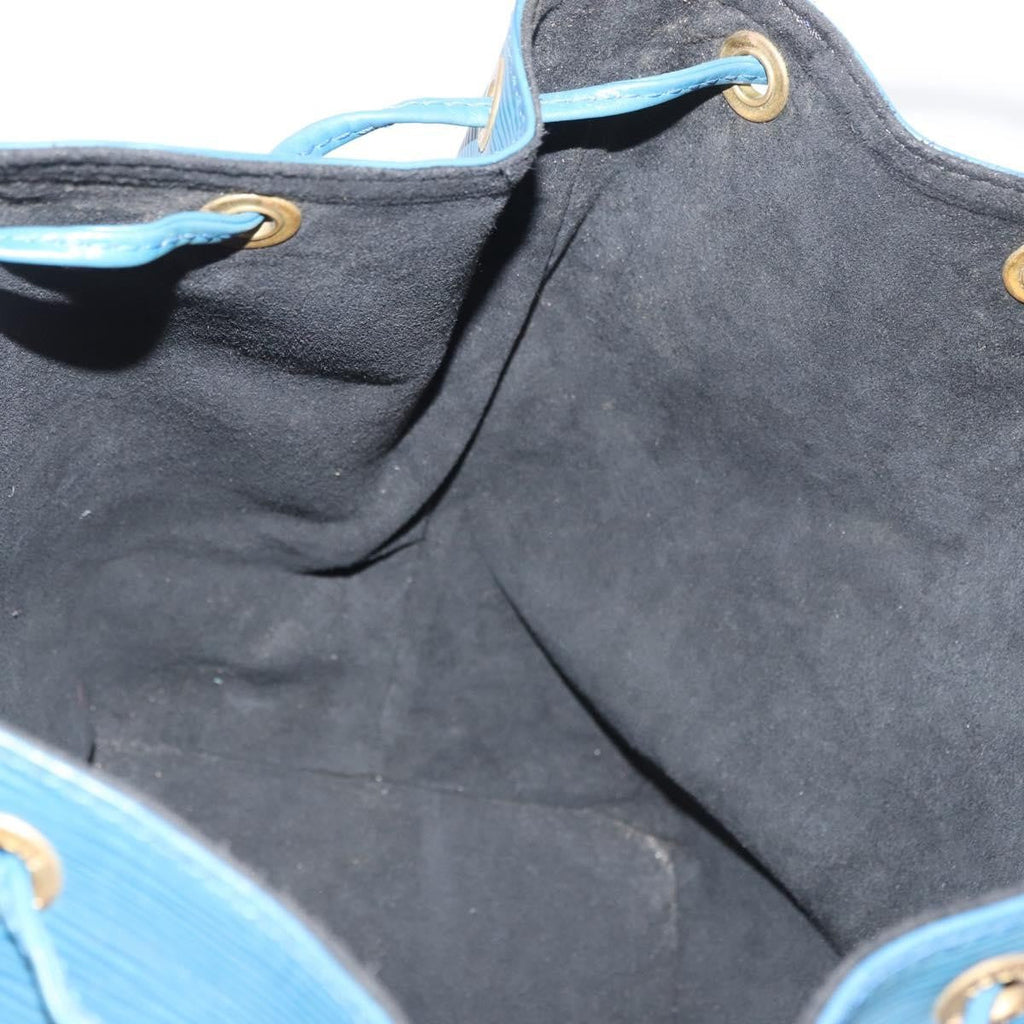 Louis Vuitton Petit Noe Handbag Epi Leather Blue Leather Shoulder Bag Bag (Pre-Owned)