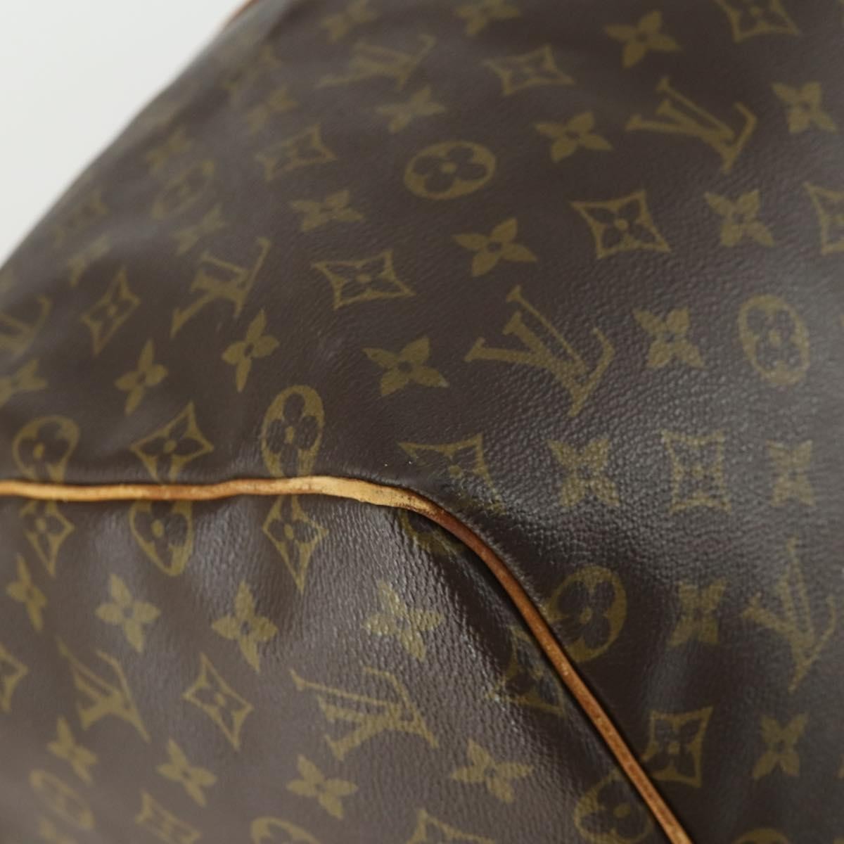 Louis Vuitton Keepall Bag Monogram Canvas Brown Canvas Travel Bag Bag (Pre-Owned)