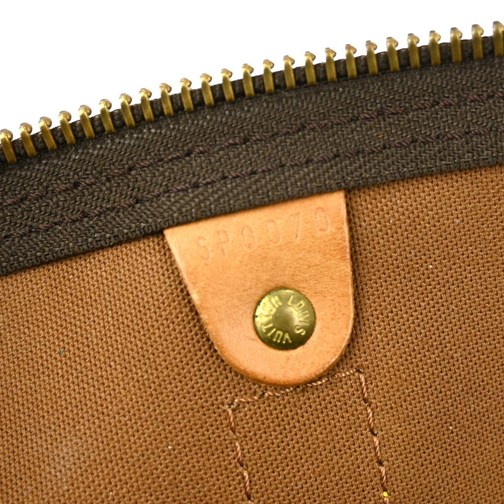 Louis Vuitton Keepall Bag Monogram Canvas Brown Canvas Travel Bag Bag (Pre-Owned)