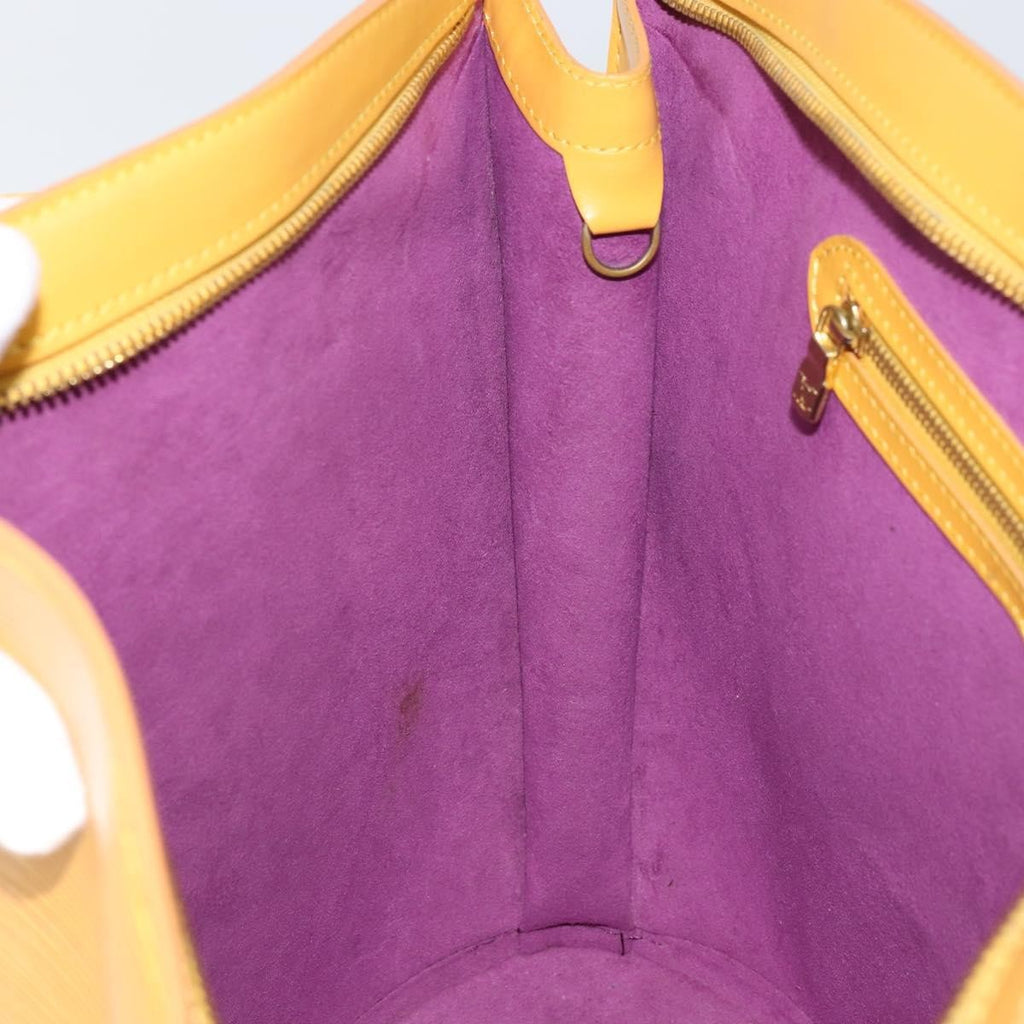 Louis Vuitton Saint Jacques Handbag Epi Leather Yellow Leather Shoulder Bag Bag (Pre-Owned)