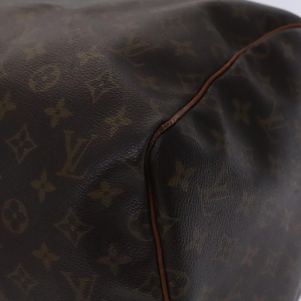 Louis Vuitton Keepall Bag Monogram Canvas Brown Canvas Travel Bag Bag (Pre-Owned)
