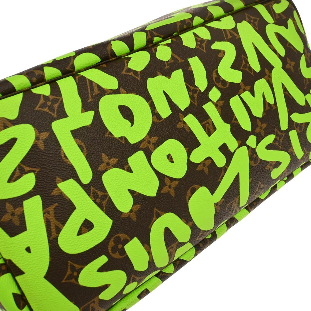 Louis Vuitton Neverfull Tote Limited Edition Monogram Graffiti Green Canvas Tote Bag Bag (Pre-Owned)