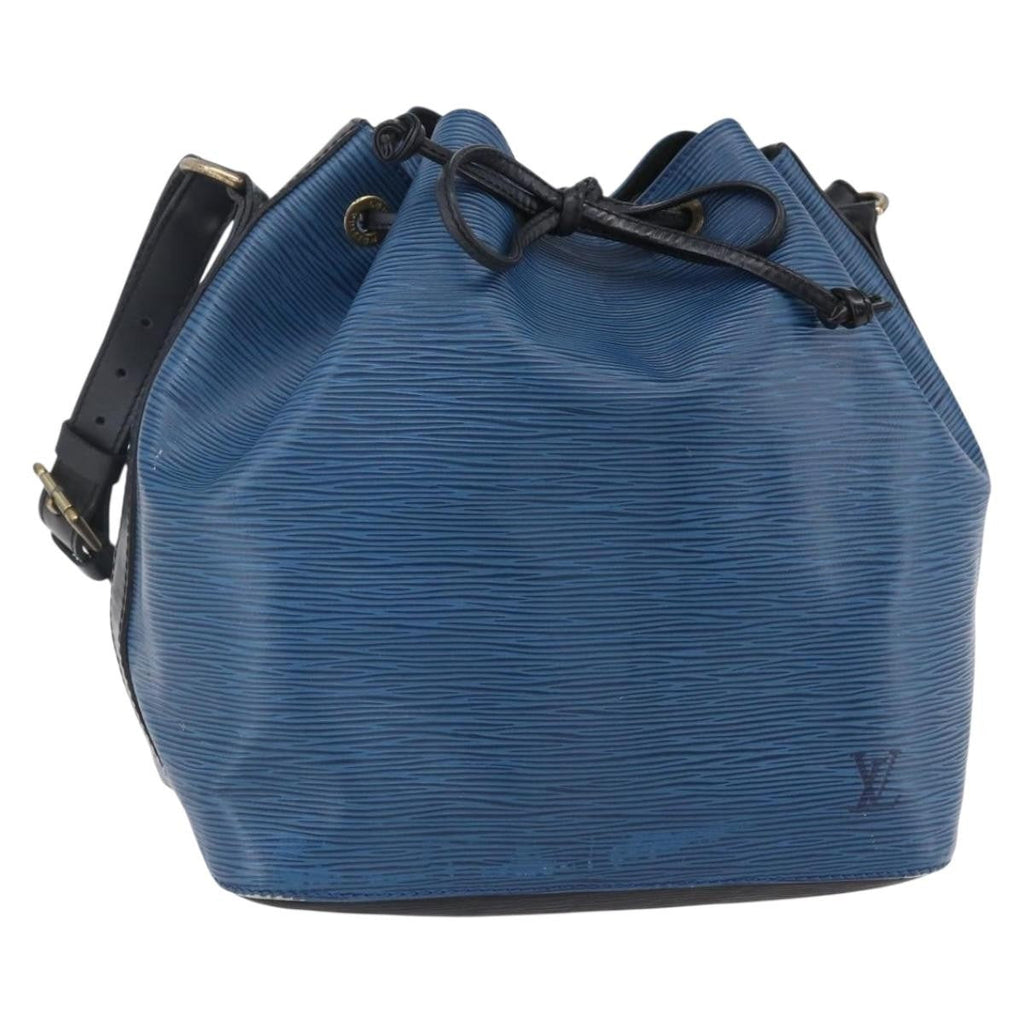 Louis Vuitton Petit Noe Handbag Epi Leather Blue Leather Shoulder Bag Bag (Pre-Owned)
