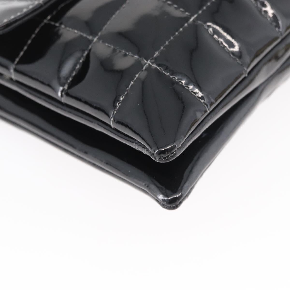 Chanel Keyboard Flap Bag Quilted Patent Black Patent_Leather Shoulder Bag Bag (Pre-Owned)