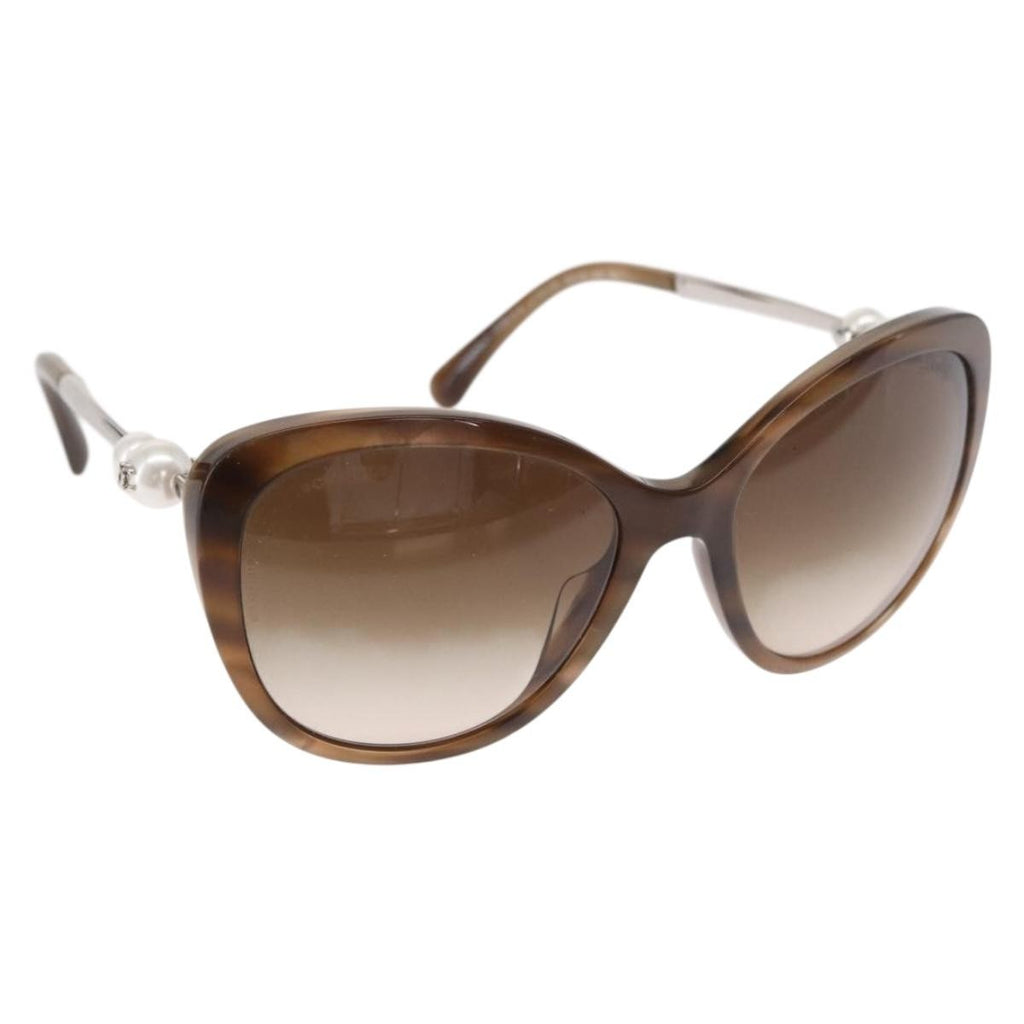 Chanel Logo Cc Sunglasses Plastic Brown Plastic Sunglasse Accessory (Pre-Owned)