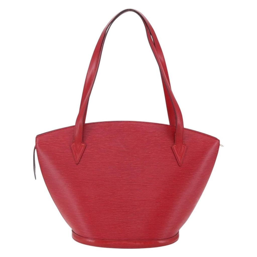 Louis Vuitton Saint Jacques Handbag Epi Leather Red Leather Shoulder Bag Bag (Pre-Owned)