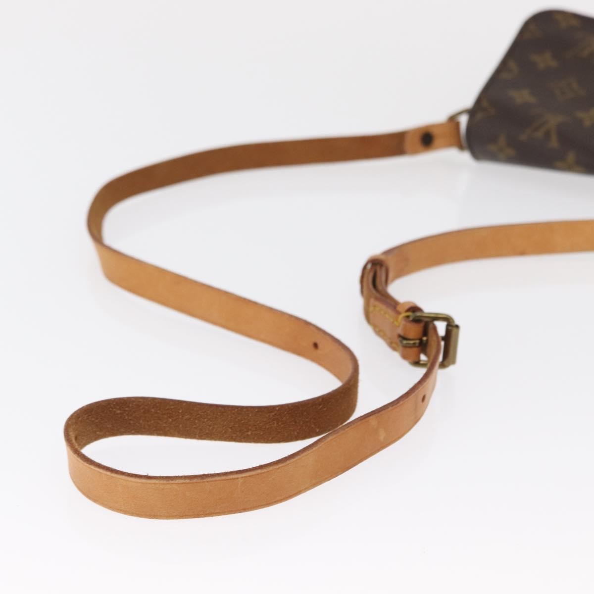 Louis Vuitton Cartouchiere Handbag Monogram Canvas Brown Canvas Shoulder Bag Bag (Pre-Owned)