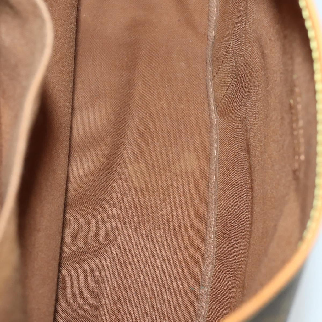 Louis Vuitton Saumur Handbag Monogram Canvas Brown Canvas Shoulder Bag Bag (Pre-Owned)