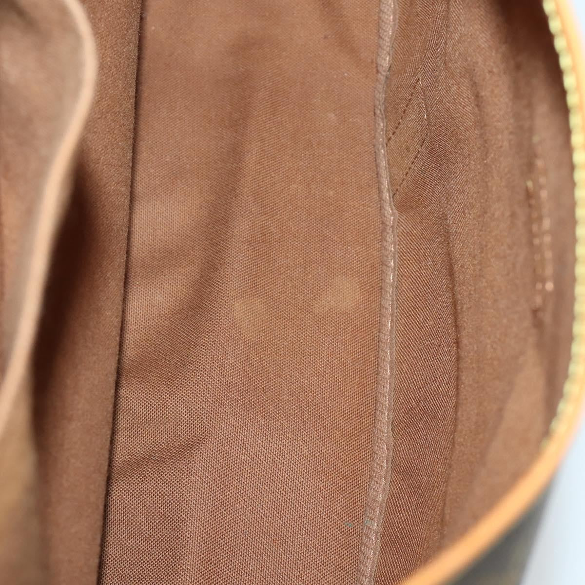 Louis Vuitton Saumur Handbag Monogram Canvas Brown Canvas Shoulder Bag Bag (Pre-Owned)